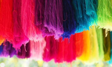 Tinte de lana y fibra vegetal